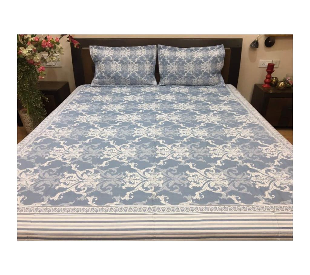 Jacquard Woven Double Size Bedcover - Blue by Ivoryniche বাংলাদেশ - 742676