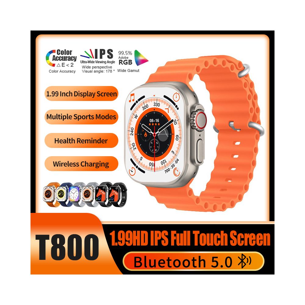 Newest T800 Ultra Smartwatch Series 8 with Wireless Charging