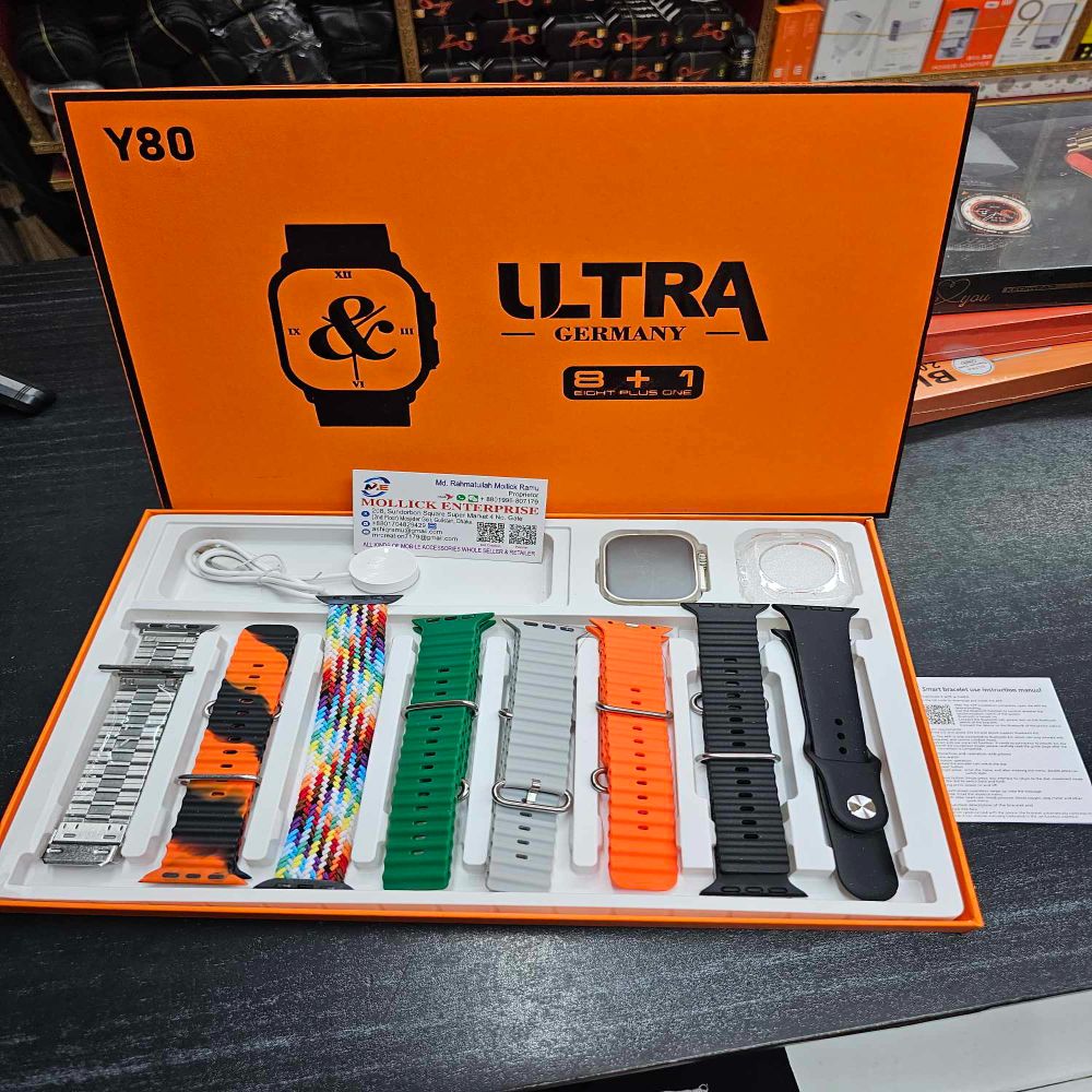 Y80 Ultra Smartwatch 8+1 Strap