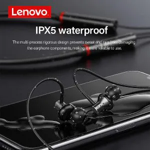 Original Lenovo HE05X Neck Earbuds Waterproof HIFI Magnetic Design Neckband Earphone Headphone 