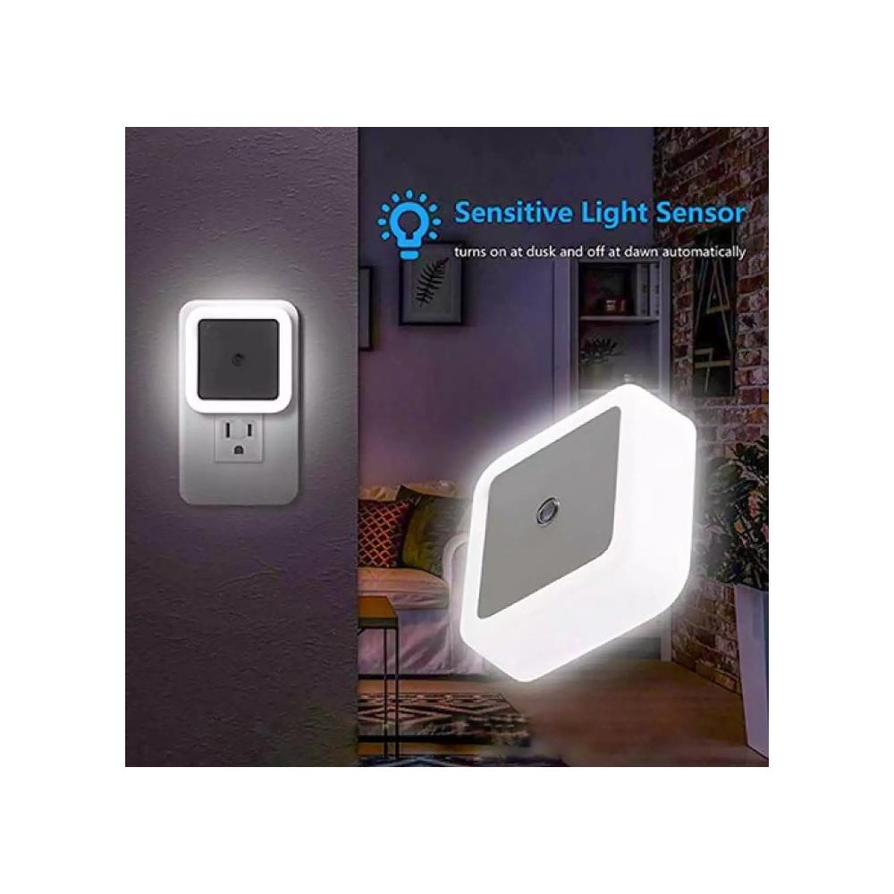 Auto On/Off Mini Wall LED Night Light Bedroom Nightlight