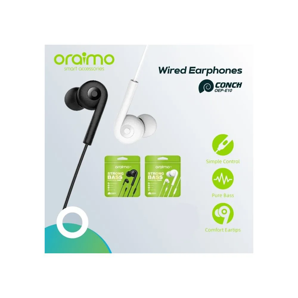 Oraimo OEP-E10 Strong Bass In-Ear Earphone with MIC
