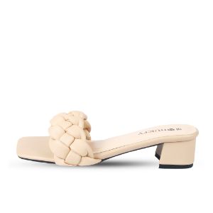 HUKTY Women Fashion Braided Heeled Sandals For Women- HF8154174