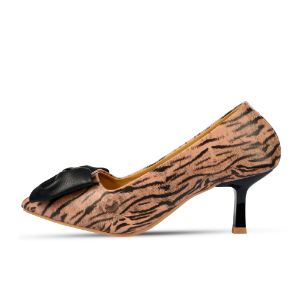 HUKTY Leopard Printed Degsin Pumpi Heel Shoes For Woman - HF8164165