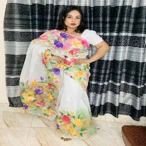 HUKTY Half Silk Saree for Women-HL81151001