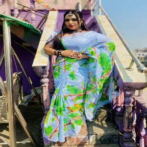 HUKTY Half Silk Saree for Women-HL81151004