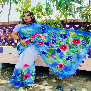 HUKTY Half Silk Saree for Women-HL81151006