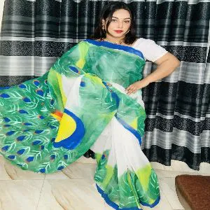 HUKTY Half Silk Saree for Women-HL81151020