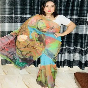 HUKTY Half Silk Saree for Women-HL81151024