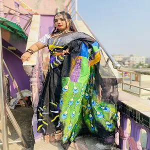 HUKTY Half Silk Saree for Women-HL81151030