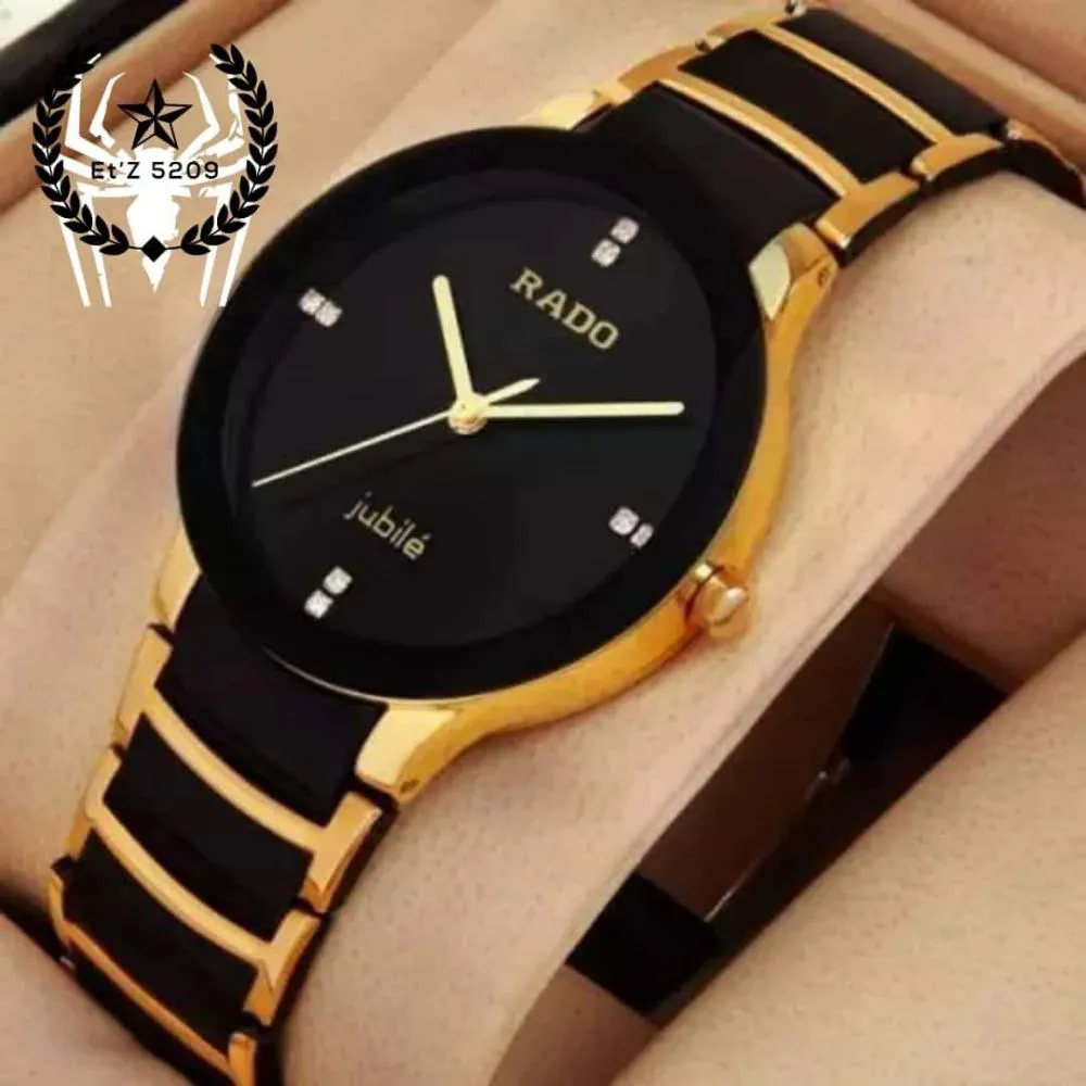 Rado (copy) Metal Analog Dial Watches for Men- Golden