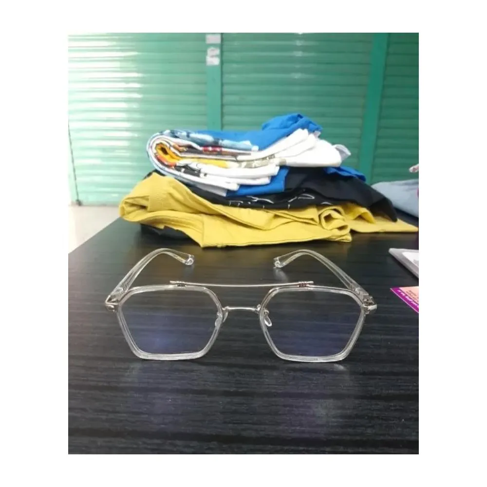 Anti-reflective UV400 Squre Sunglass for Men- White