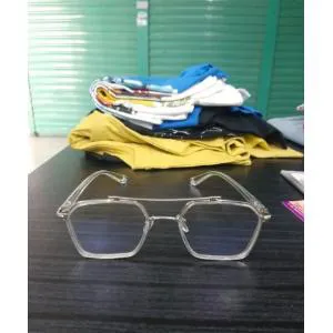 Anti-reflective UV400 Squre Sunglass for Men- White