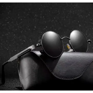 Anti-reflective UV400 Round Shape Sunglass for Men