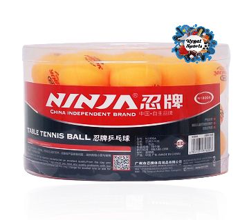 Ninja N1800 টেবিল টেনিস বল - Orange - 36 Pcs