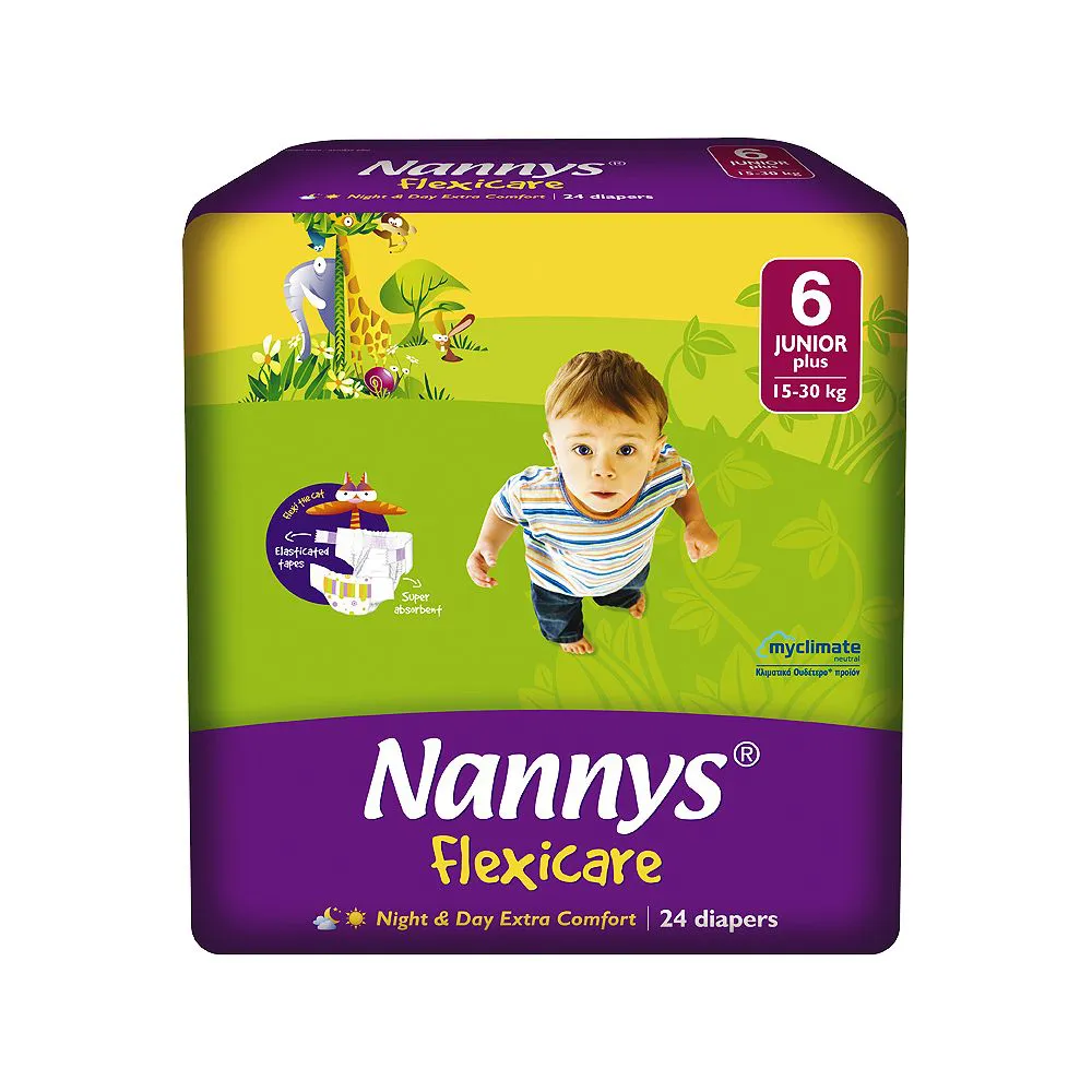 Nannys Flexicare Baby Diaper 15-30kg (24pcs)