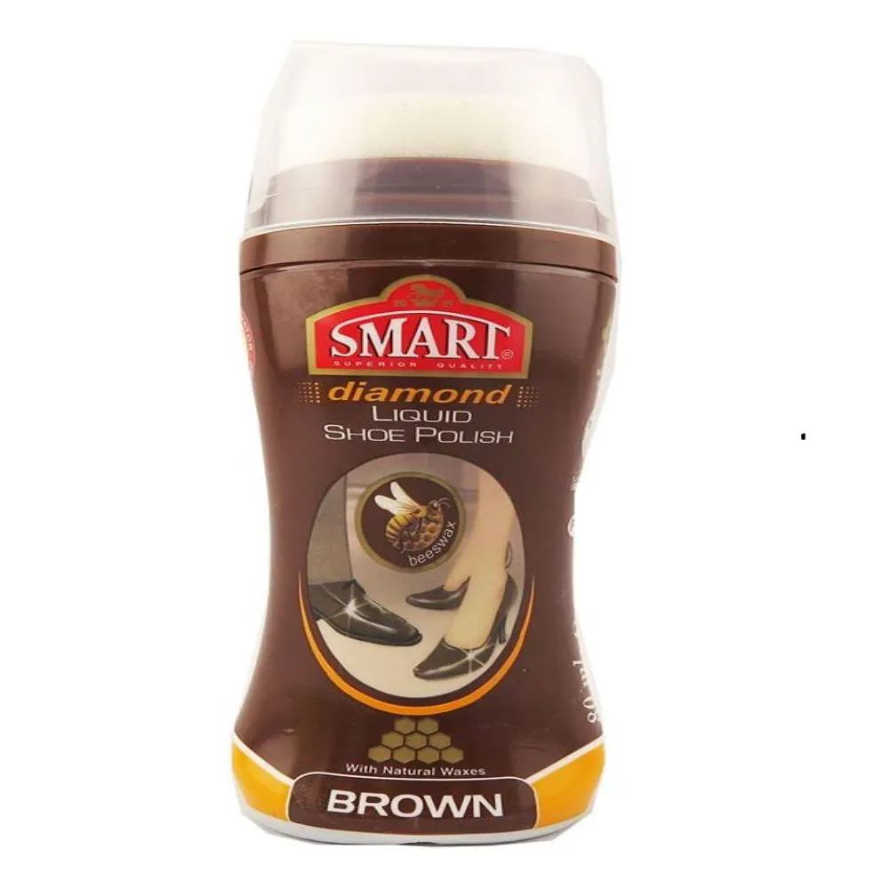 Smart Diamond Liquid Shoe Polish with Natural Wax (All Colour)