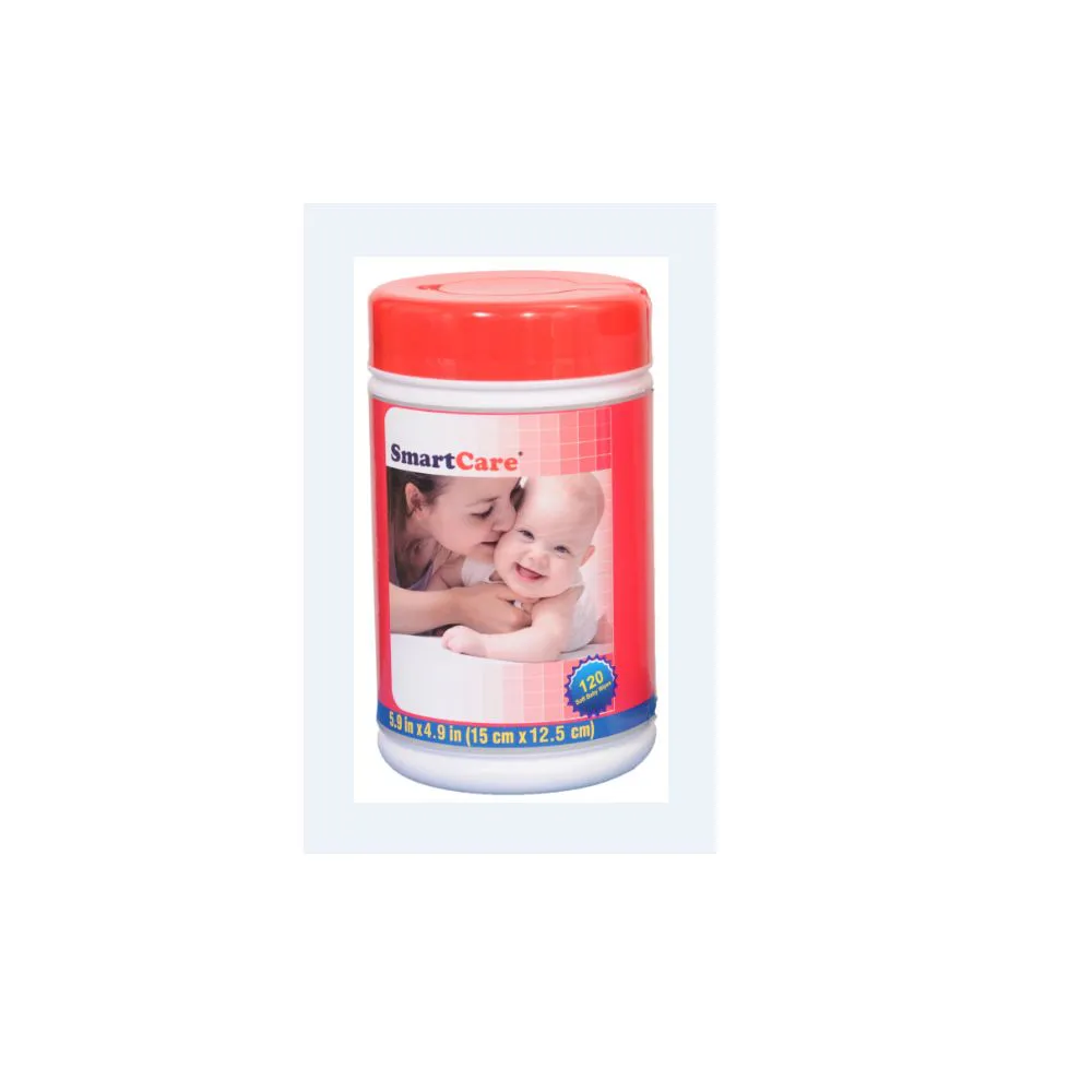 Smart Care Alcohol free Wet Wipes With Tube 120pcs