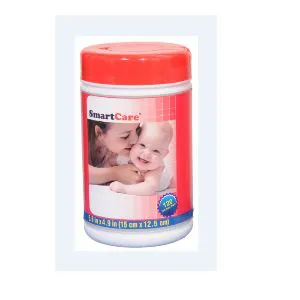 Smart Care Alcohol free Wet Wipes With Tube 120pcs