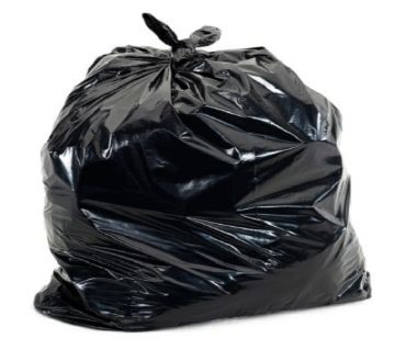 EXTRA Large Garbage Bag (45" X 27") 10 Piece / Trash Bag / Waste Bag / Moylar Bag / Poly Bag Black for Hospital Camping Storage Office Use