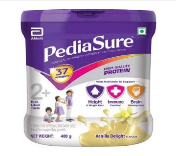Pediasure Complete Nutrition Vanilla মিল্ক পাউডার - 400 gm (India)