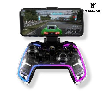 Havit G158BT Pro Transparent RGB ব্লু-টুথ ভাইব্রেশন গেমপ্যাড