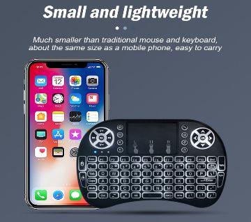 মিনি ওয়্যারলেস কী-বোর্ড - Handheld Touchpad Gaming Monteur Wireless Keyboard Smart Tv