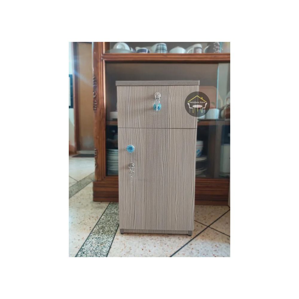 Premium Bedside Table Made with Melamine Board for Bedroom