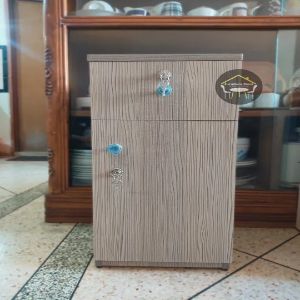 Premium Bedside Table Made with Melamine Board for Bedroom