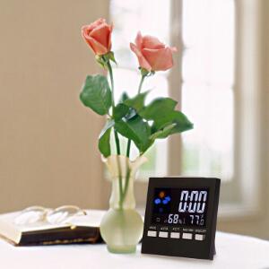 ওয়েদার ক্লক - Color Screen Digital Display Thermometer Humidity Clock Colorful LCD Alarm Calendar 