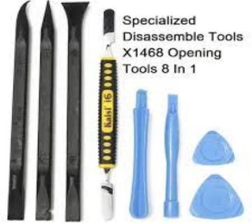 স্পেশালাইজড ডিঅ্যাসেম্বল টুল X1468 Opening Tools 8 In 1 For Mobile Smart Phone Screen Replacement Tablet Laptop Shell Case Repair Pry Bar Set Mobile 