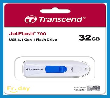Transcend 32Gb Jetflash 790 Usb 3.1 Gen1 ফ্ল্যাশ ড্রাইভ - Pen Drive
