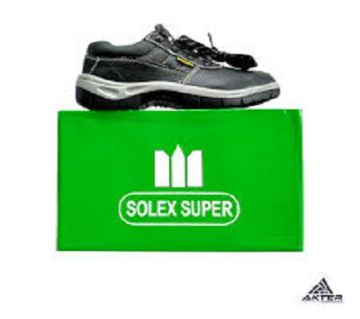 Solex সুপার সেফটি শু ফর বাইকার, কন্সট্রাকশন এন্ড ইন্ডাস্ট্রিয়াল ওয়ার্কার - Steel inside Sole & Steel Alloy Cap in Toe for Heavy Safety & Slip Resist