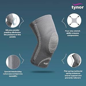 tynor-knee-cap-with-patellar-ring-relieves-pain-3d-woven-patellar-support-uniform-compression-comfortable-anti-slip