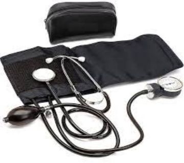 Sphygmomanometer Aneroid টাইপ ম্যানুয়াল ব্লাড প্রেশার মনিটর উইথ স্টেথোস্কোপ