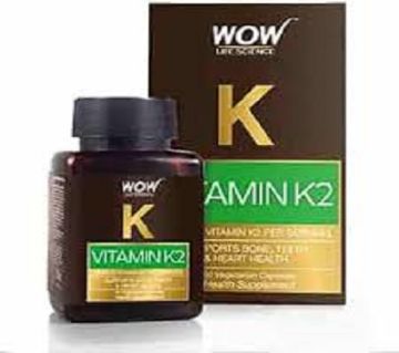 WOW Life Science Vitamin K2 হেলথ সাপ্লিমেন্ট ক্যাপসুল - 60 pcs