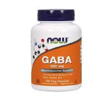 Now Gaba 500mg with Vitamin B6 ভেজ ক্যাপসুল - 100 pcs
