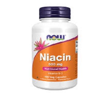 Now Niacin Vitamin B3 Nutritional Health ক্যাপসুল - 100 pcs