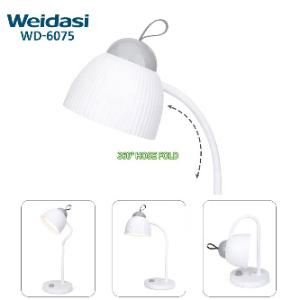 Weidasi WD-6075 Eye-caring রিচার্জেবল ওয়ার্ম LED ল্যাম্প উইথ অ্যাডজাস্টেবল ব্রাইটনেস - Rotary Knob Switch Control Type C Port