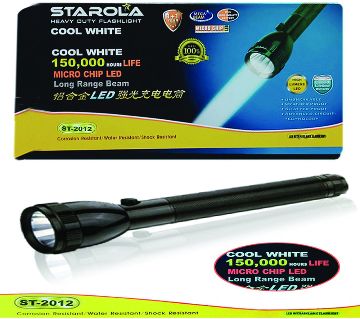 STAROLA-ST-2012 রিচার্জেবল LED ফ্ল্যাশলাইট 1,50,000 Hrs Use Life