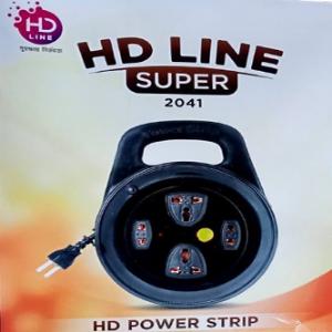 HD Line Super 2041 পাওয়ার স্ট্রিপ মাল্টিপ্লাগ - Black 