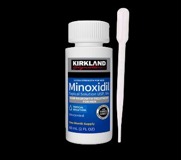 Kirkland Minoxidil টপিক্যাল সল্যুশন 5% হেয়ার গ্রোথ ট্রিটমেন্ট ফর মেন - 60ml