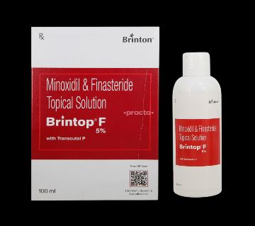 Brintop F 5% Minoxidil & Finasteride টপিক্যাল সল্যুশন হেয়ার গ্রোথ ট্রিটমেন্ট - 100ml