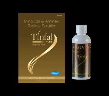 Tinfal Plus Minoxidil & Aminexil টপিক্যাল সল্যুশন হেয়ার গ্রোথ ট্রিটমেন্ট - 60ml