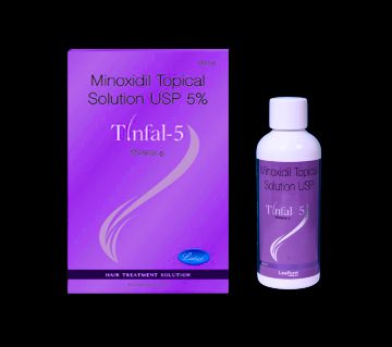 Tinfal 5 Minoxidil টপিক্যাল সল্যুশন হেয়ার গ্রোথ ট্রিটমেন্ট - 60ml