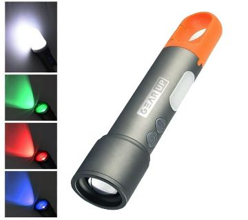 GearUP K57 মাল্টিফাংশনাল রিচার্জেবল টর্চ (Zoomable LED Flashlight)