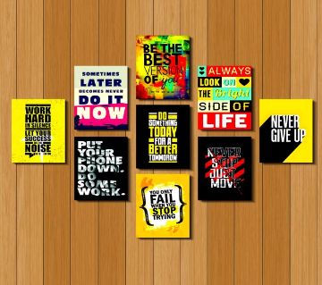 9pcs PVC ক্যালিগ্রাফি ওয়ালবোর্ড ফর হোম এন্ড অফিস ডেকোরেশন