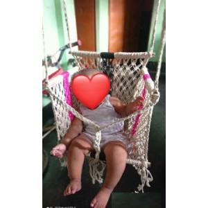 জুট মেড চেয়ার শেপড দোলনা ফর বেবি