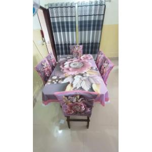 3D প্রিন্টেড ডাইনিং চেয়ার এন্ড টেবিল কভার সেট