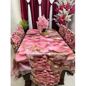 3D প্রিন্টেড ডাইনিং চেয়ার এন্ড টেবিল কভার সেট